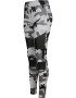 Urban Classics Leggings gri / negru / alb - Pled.ro