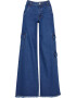 Urban Classics Pantaloni eleganți albastru denim - Pled.ro