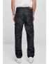 Urban Classics Pantaloni eleganți negru denim - Pled.ro