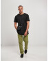 Urban Classics Pantaloni verde stuf / alb - Pled.ro