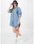 Urban Classics Rochie tip bluză albastru denim - Pled.ro