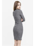 Urban Classics Rochie tricotat gri închis / alb - Pled.ro