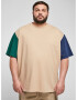 Urban Classics Tricou bej / albastru / verde - Pled.ro