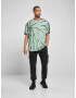 Urban Classics Tricou 'Boxy Tye Dye' gri / verde mentă / negru - Pled.ro