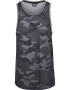 Urban Classics Tricou 'Camo Mesh' gri / gri închis / negru - Pled.ro