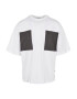 Urban Classics Tricou gri metalic / alb - Pled.ro