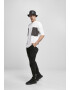 Urban Classics Tricou gri metalic / alb - Pled.ro