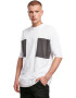 Urban Classics Tricou gri metalic / alb - Pled.ro