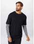 Urban Classics Tricou negru / alb - Pled.ro