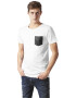 Urban Classics Tricou negru / alb - Pled.ro