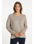 usha WHITE LABEL Pulover gri taupe - Pled.ro