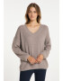 usha WHITE LABEL Pulover gri taupe - Pled.ro