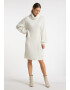 usha WHITE LABEL Rochie tricotat alb - Pled.ro