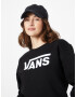 VANS Bluză de molton negru / alb - Pled.ro