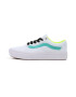 VANS Sneaker 'Comfy Cush' azur / verde neon / negru / alb - Pled.ro