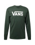 VANS Tricou 'Classic' verde închis / alb - Pled.ro