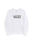 VANS Tricou 'GR FLYING V LS BF' negru / alb - Pled.ro