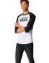 VANS Tricou negru / alb - Pled.ro