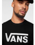 VANS Tricou 'Classic' negru / alb - Pled.ro