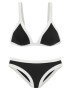 VENICE BEACH Costum de baie sport negru / alb - Pled.ro