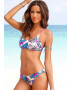 VENICE BEACH Sutien costum de baie 'Marly' azur / roz / roz pitaya / negru - Pled.ro