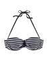 VENICE BEACH Sutien costum de baie negru / alb - Pled.ro