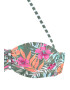 VENICE BEACH Sutien costum de baie verde pastel / portocaliu / roz / alb - Pled.ro