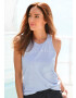 VENICE BEACH Top bej / albastru amestec - Pled.ro