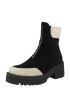 VERO MODA Botine 'ELLY' ecru / negru - Pled.ro