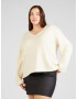 Vero Moda Curve Pulover ecru - Pled.ro