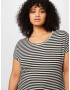 Vero Moda Curve Tricou 'AYA' negru / alb - Pled.ro