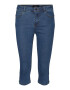 VERO MODA Jeans 'Hot Seven' albastru denim / maro - Pled.ro