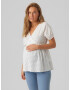 Vero Moda Maternity Bluză 'ULRIKKE' alb - Pled.ro