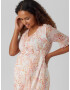 Vero Moda Maternity Rochie 'Dora Kaya' galben curry / roz pal / roșu cireș / alb natural - Pled.ro