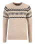 Vero Moda Petite Pulover 'FIFI FAIRISLE' bej amestecat / negru / alb - Pled.ro