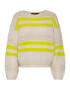 VERO MODA Pulover 'CASCIA' alb kitt / galben citron - Pled.ro