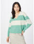 VERO MODA Pulover 'Doffy' verde amestecat / alb - Pled.ro