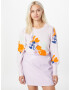 VERO MODA Pulover 'FOILAGE' bleumarin / mov liliachiu / mov pastel / portocaliu mandarină - Pled.ro