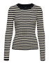 VERO MODA Pulover 'Kiki' negru / alb natural - Pled.ro