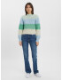 VERO MODA Pulover 'New Wine' crem / albastru fumuriu / verde pastel / verde amestecat - Pled.ro