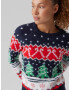 VERO MODA Pulover 'Xmas' bleumarin / verde / roșu / alb - Pled.ro