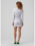 VERO MODA Rochie 'Bella' argintiu / alb - Pled.ro