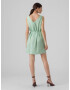 VERO MODA Rochie de vară 'BUMPY' verde jad / alb - Pled.ro