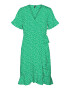 VERO MODA Rochie 'Henna' verde iarbă / alb - Pled.ro