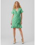 VERO MODA Rochie 'Henna' verde iarbă / alb - Pled.ro