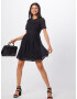 VERO MODA Rochie 'VMHONEY LACE PLEATED S/S DRESS EXP' negru - Pled.ro