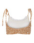 VERO MODA Sutien costum de baie 'Frilly' brocart / maro deschis / gri deschis - Pled.ro