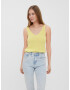 VERO MODA Top brodat galben deschis - Pled.ro