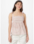 VERO MODA Top 'ELI' roz pitaya / alb - Pled.ro