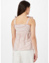 VERO MODA Top 'ELI' roz pitaya / alb - Pled.ro